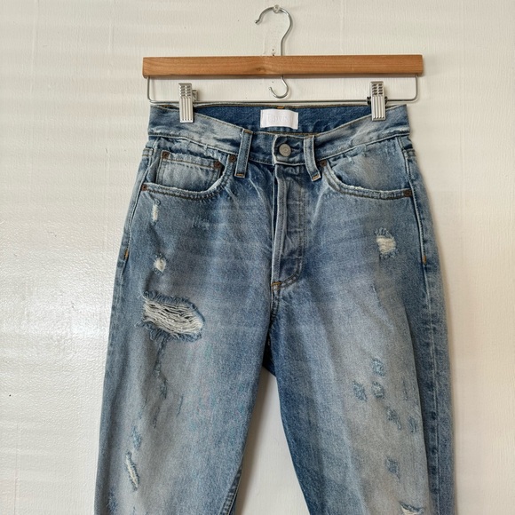 BOYISH Billy High Waist Distressed Jeans in Some Like it Hot Size 25 - Picture 7 of 15